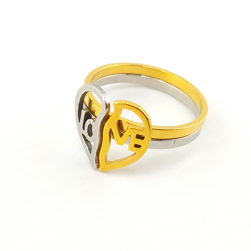 انگشتر زنانه مدل لاو و قلب LE02 بسته 2 عددی انگشتر زنانه مدل لاو و قلب LE02 بسته 2 عددی