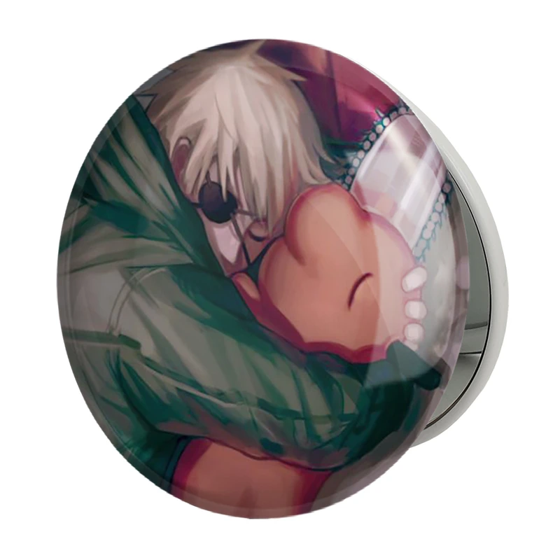 آینه جیبی خندالو طرح دنجی انیمه مرد اره ای Chainsaw Man مدل تاشو کد 18015 