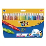 ماژیک رنگ آمیزی بیک سری Kids مدل Kid Couleur - بسته 24 رنگ