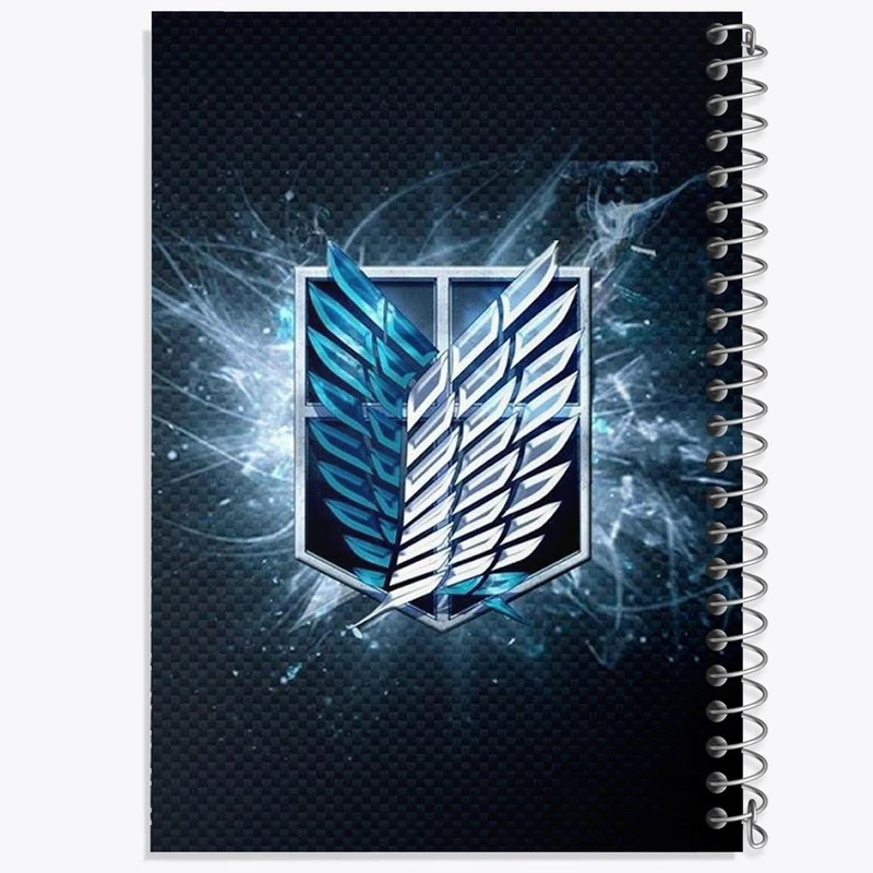 دفتر بولت ژورنال 50 برگ خندالو طرح نماد آزادی انیمه اتک آن تایتان Attack on Titan کد 11016