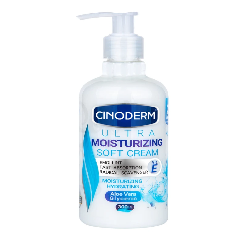 کرم مرطوب کننده سینودرم مدل soft حجم 300 میلی لیتر