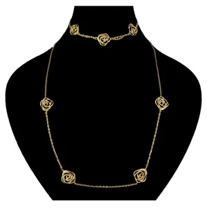 نیم ست طلا 18 عیار زنانه دوست خوب مدل dk1038 