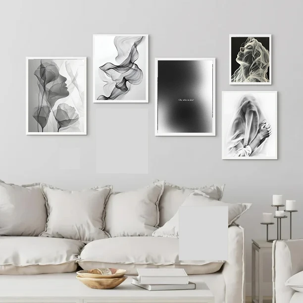 تابلو بکلیت طرح دکوری و مدرن چهره ژستیک مدل W-bu3792 مجموعه 5 عددی