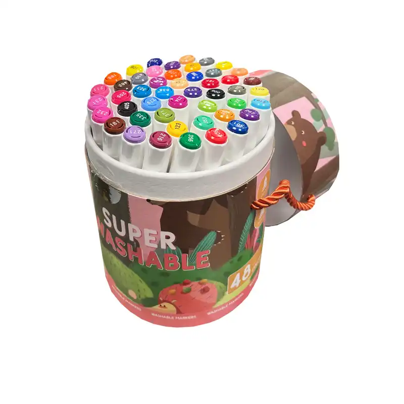 ماژیک رنگ آمیزی بیسیک مدل whashable-S-048 کد 159039 بسته 48 عددی