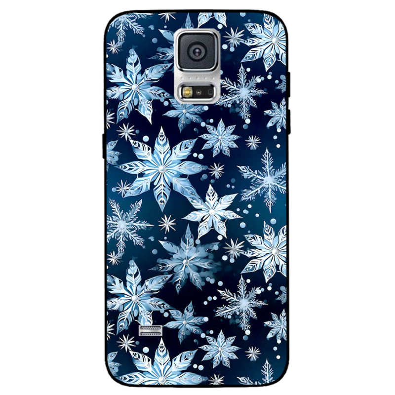 کاور مگافون طرح برف مدل 2824 مناسب برای گوشی موبایل سامسونگ Galaxy S5   
