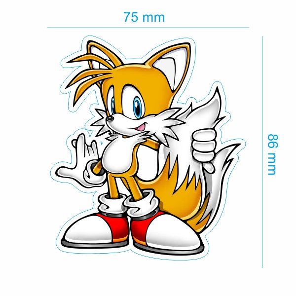 استیکر لپ تاپ طرح سونیک کد 3