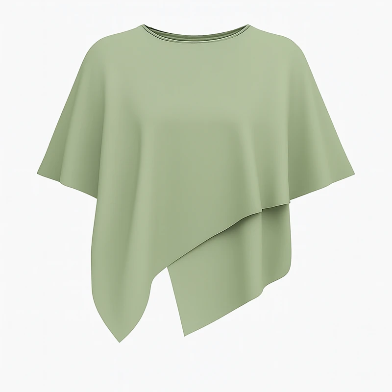 بلوز آستین سه ربع یقه گرد زنانه مدل ۲۰۵۲