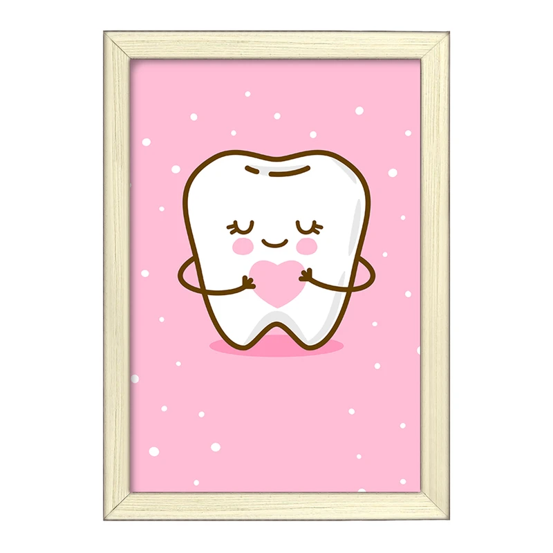 تابلو خندالو طرح دندان و دندان پزشکی کودکانه کد 36724