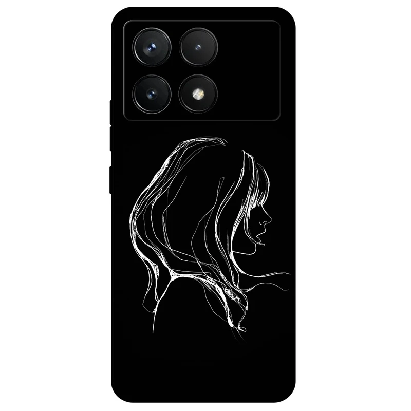 کاور مگافون طرح دخترانه مدل 7766 مناسب برای گوشی موبایل شیائومی Poco X6 Pro  