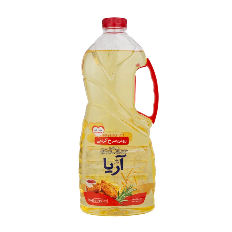 روغن مایع آفتابگردان و کانولا سرخ کردنی آریا - 1.8 لیتر