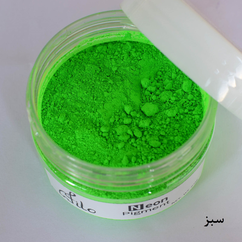 پودر رنگ رزین اپوکسی فیلو مدل Neon powder حجم 100 میلی‌لیتر بسته 7 عددی