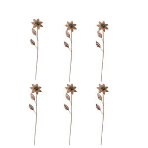 گل فیروزه کوبی مسی کد 10103 بسته 6 عددی