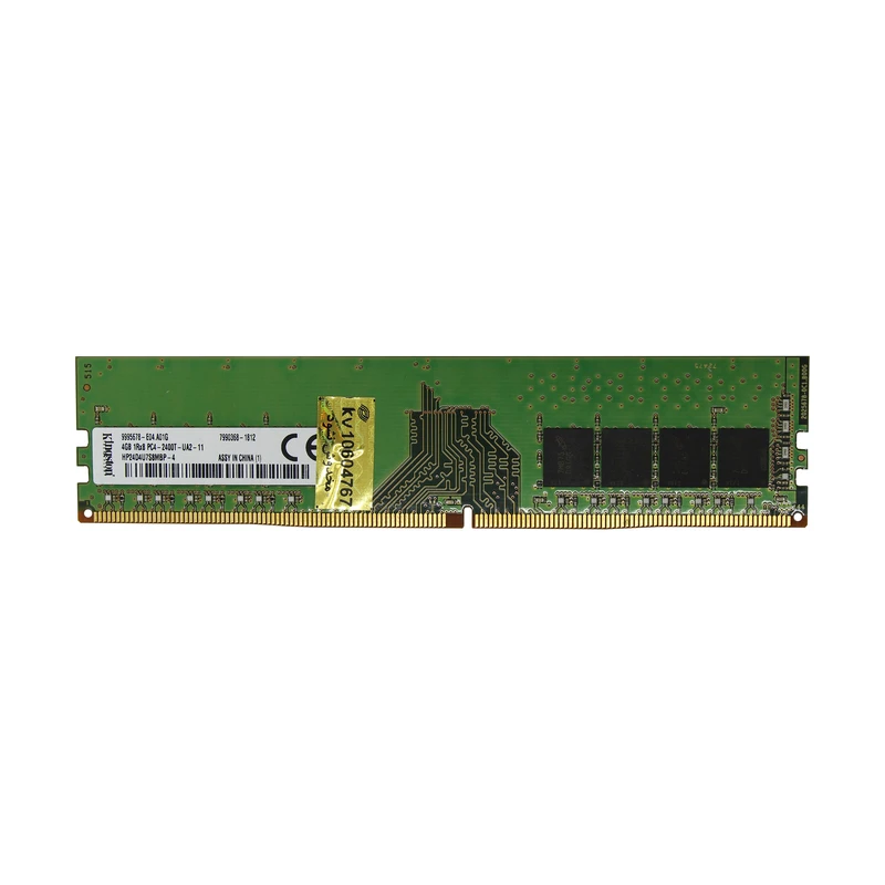 رم دسکتاپ DDR4 تک کاناله 2400 مگاهرتز CL15 کینگستون مدل HMA ظرفیت 4 گیگابایت