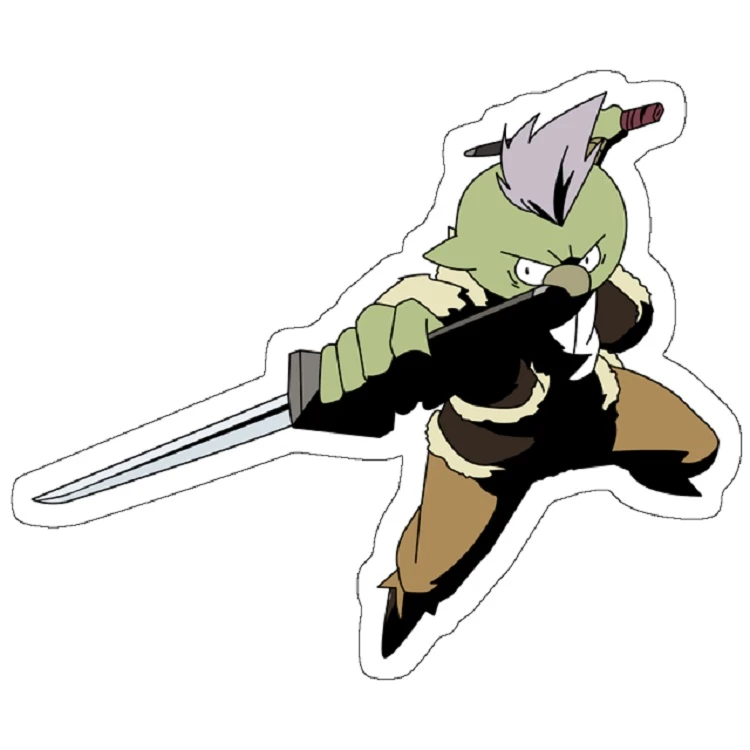 استیکر لپ تاپ مدل That Time I Got Reincarnated As a Slime Gobta Rimuru Sword Master