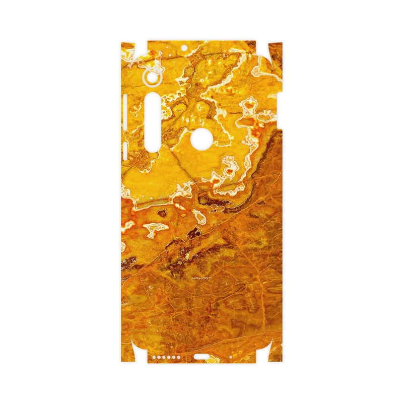 برچسب پوششی ماهوت مدل Gold Marble-FullSkin مناسب برای گوشی موبایل موتورولا One Macro