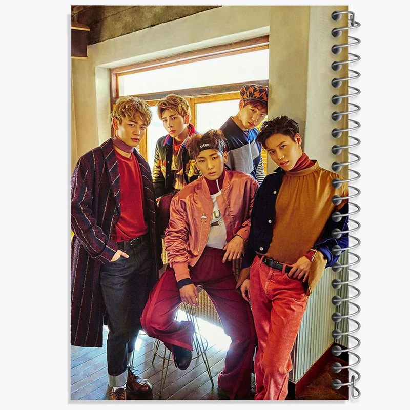 دفتر مشق 50 برگ خندالو مدل گروه شاینی Shinee کد 21369
