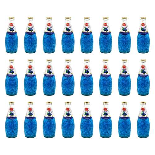  نوشیدنی تخم ریحان با طعم بلو بری ال فریز - 290 میلی لیتر بسته 24 عددی