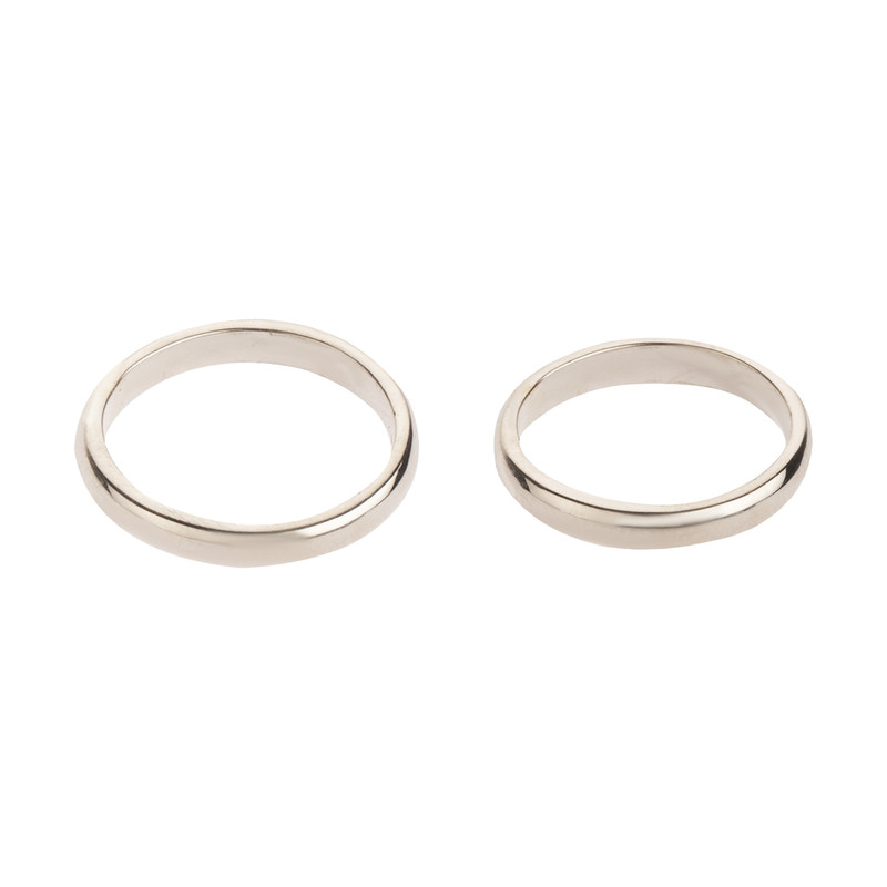 ست انگشتر نقره زنانه و مردانه مدل AM-21