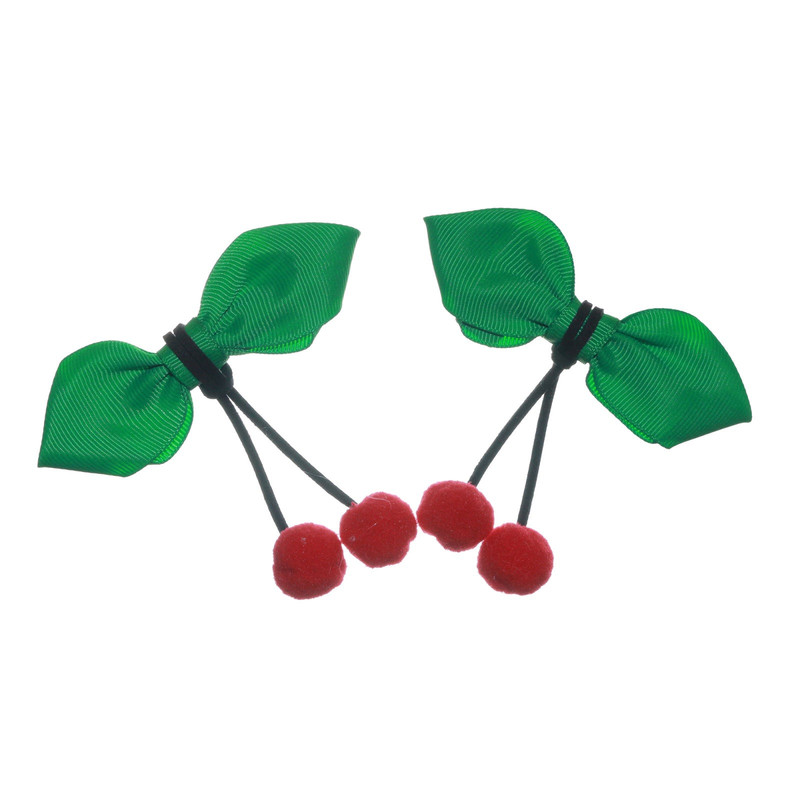 گیره مو دخترانه مدل گیلاس بسته دو عددی