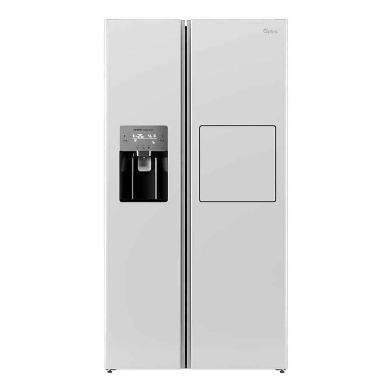 یخچال و فریزر ساید بای ساید 32 فوت جی پلاس مدل GSS-P7922W،و بدون برفک، با ارتفاع 177، پهنای 91 و عمق 85 سانتیمتر، میزان مصرف انرژی A++، دارای 4 طبقه در یخچال و 4 کشو در فریزر، لزوم اتصال به شیر آب دارد، دارای سیستم نوفراست یخچال و فریزر ساید بای ساید 32 فوت جی پلاس مدل GSS-P7922W،و بدون برفک، با ارتفاع 177، پهنای 91 و عمق 85 سانتیمتر، میزان مصرف انرژی A++، دارای 4 طبقه در یخچال و 4 کشو در فریزر، لزوم اتصال به شیر آب دارد، دارای سیستم نوفراست