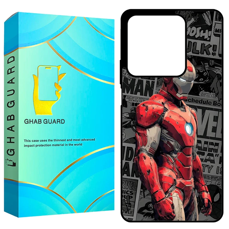 کاور قاب گارد طرح آیرون من مدل GCHPN134 مناسب برای گوشی موبایل شیائومی Redmi Note 13 4G