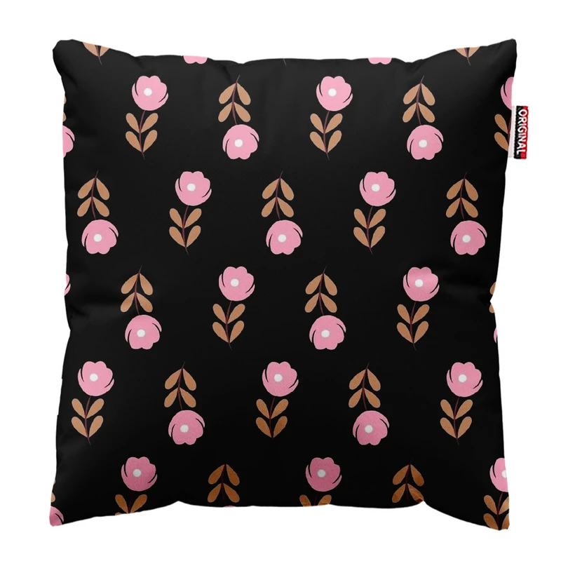 کوسن پاد آفرین طرح گل کد 5222 سایز 30*30 سانتی متر