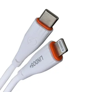 کابل تبدیل USB-C به لایتنینگ لیندو پلاس مدل iphone 12 pro max طول 1 متر