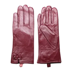 دستکش زنانه چرم آرا مدل g001