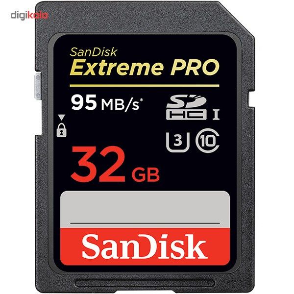 کارت حافظه SDHC سن دیسک مدل Extreme Pro کلاس 10 استاندارد UHS-I U3 سرعت 633X 95MBps ظرفیت 32 گیگابایت main 1 1