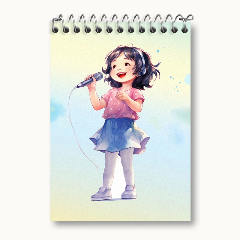 دفتر یادداشت 50 برگ خندالو طرح دخترانه کد N2207