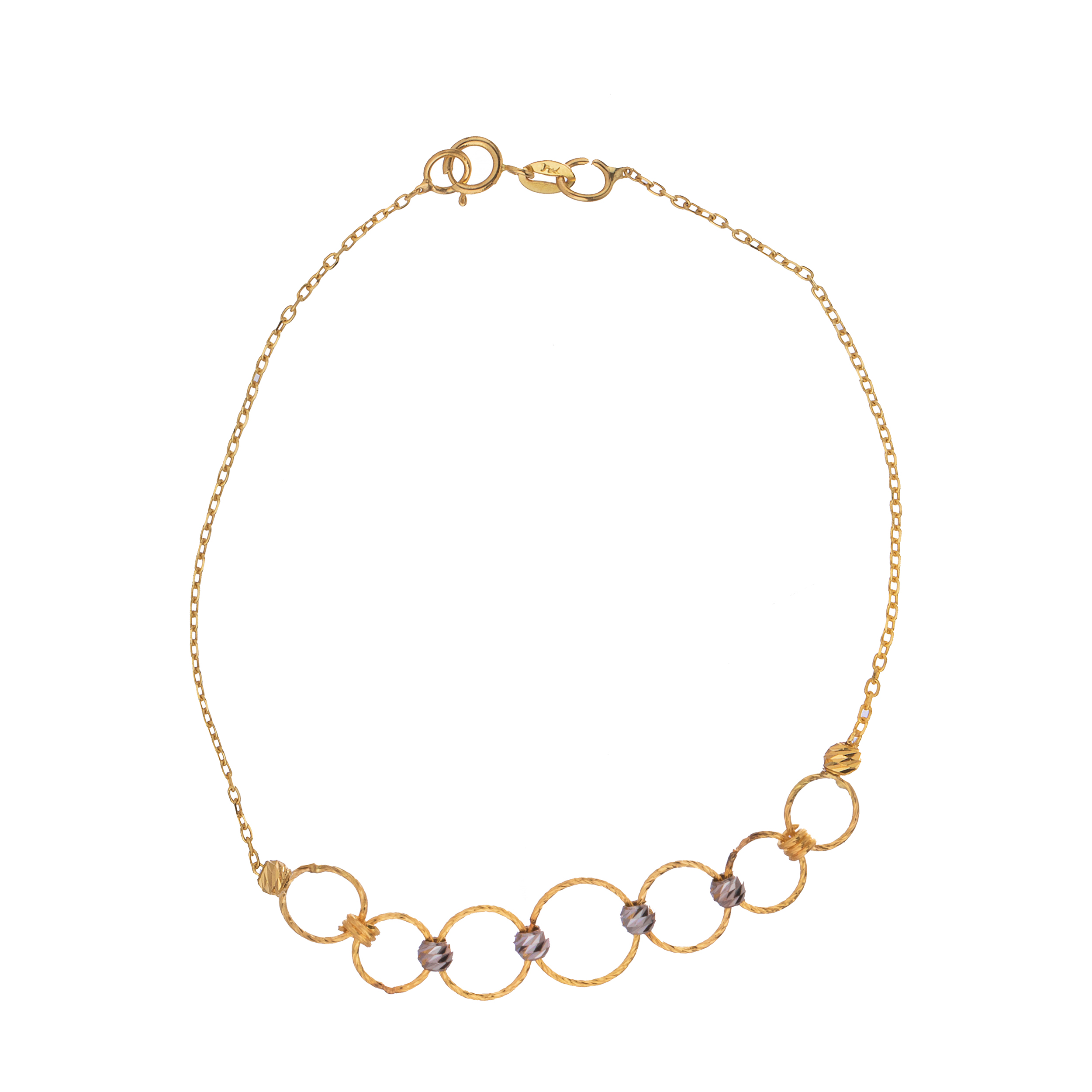 دستبند طلا 18 عیار زنانه مایا ماهک مدل ZMB1054