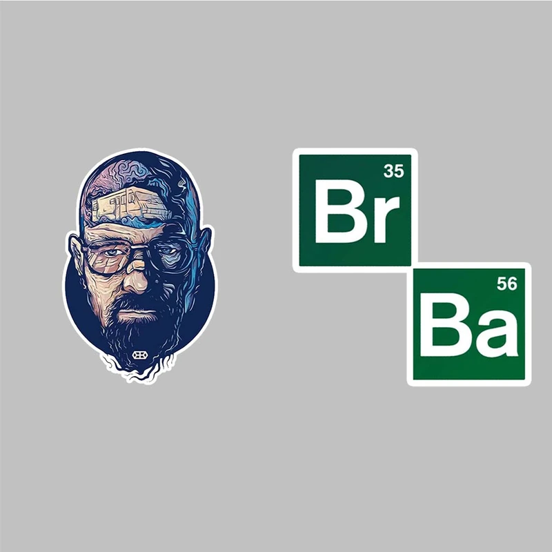 استیکر لپ تاپ طرح بریکینگ بد مدل breaking bad-2222227 مجموعه 2 عددی