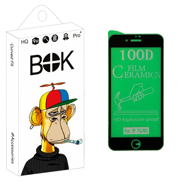 محافظ صفحه نمایش بوک مدل +HD مناسب برای گوشی موبایل اپل iphone 7/ 8