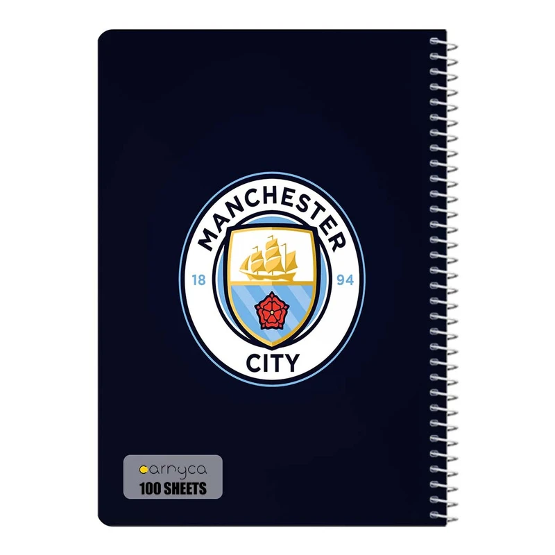 دفتر مشق 100 برگ سیمی کارنیکا طرح منچستر سیتی Manchester City کد 98006