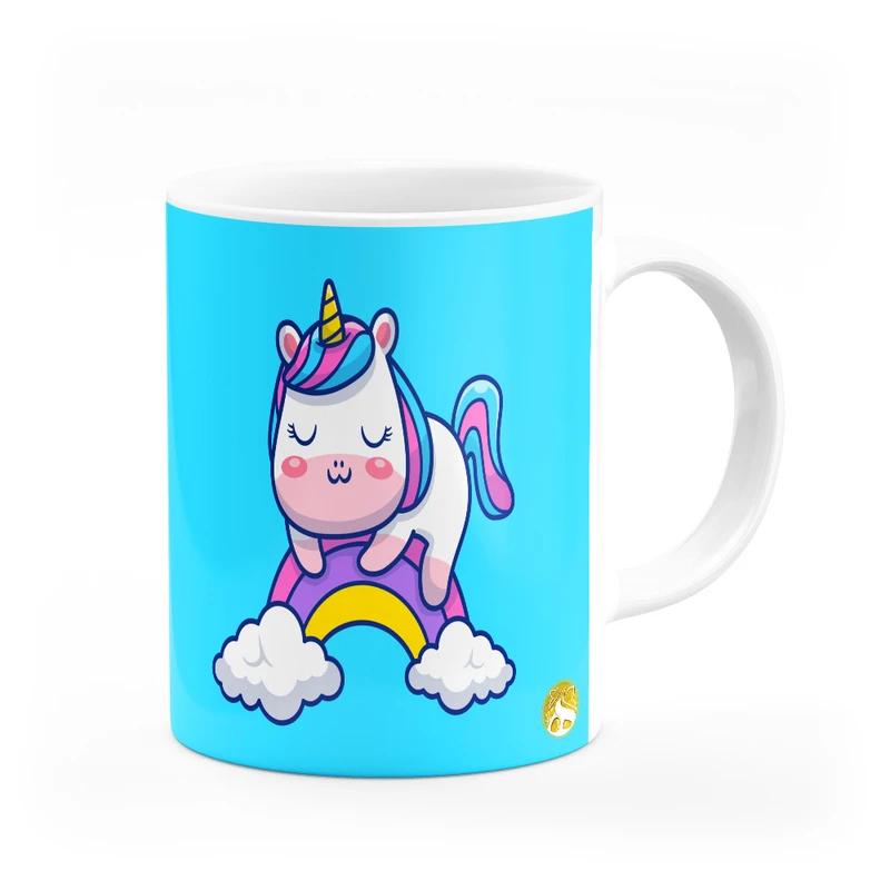 ماگ هومرو طرح یونیکورن اسب تک شاخ مدل MG9547