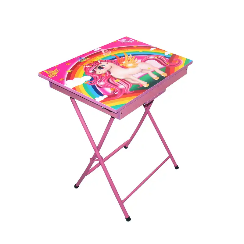 ست میز تحریر و صندلی میزیمو طرح اسب تک شاخ 2 کد 65