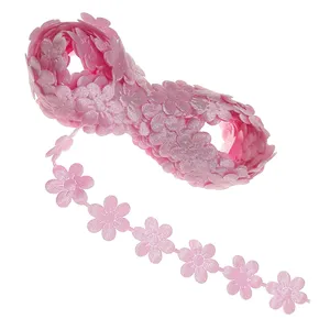 نوار یراق مدل گل ساتن کد Y4795 طول 6 متر