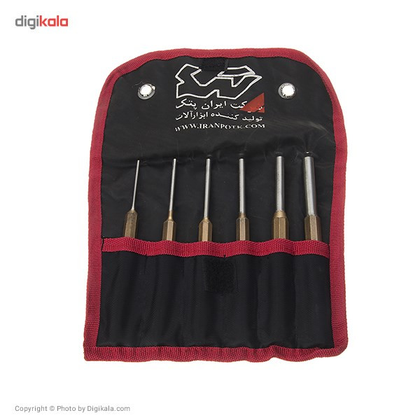 کیف حاوی سنبه های پین ایران پتک مدل LH 9610