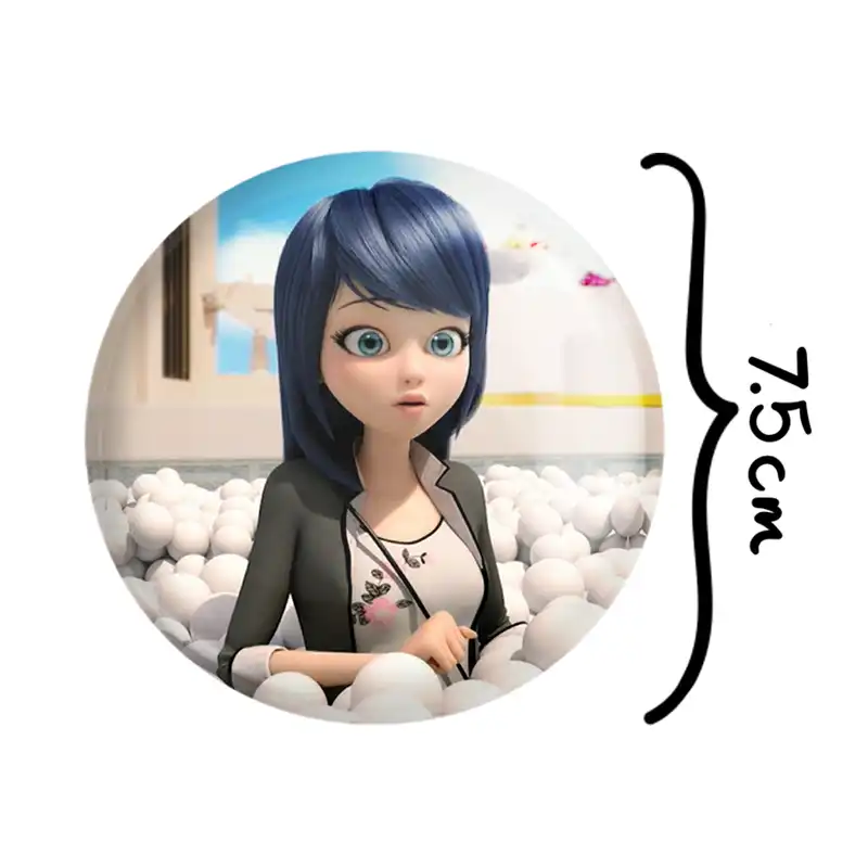 آینه جیبی خندالو طرح دختر کفشدوزکی مدل تاشو کد 3075