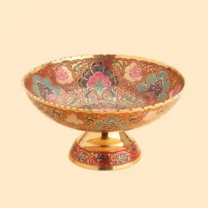 میوه خوری برنجی مدل لب کنگره گود 3068