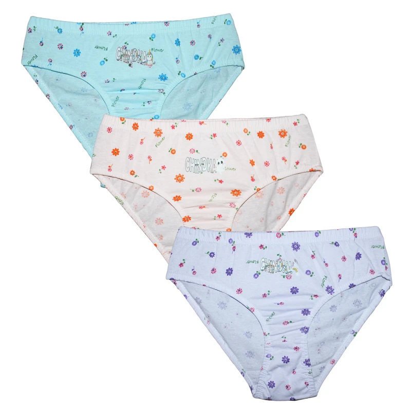 شورت اسلیپ دخترانه چیندکا مدل FLOWER کد 1212 مجموعه 3 عددی