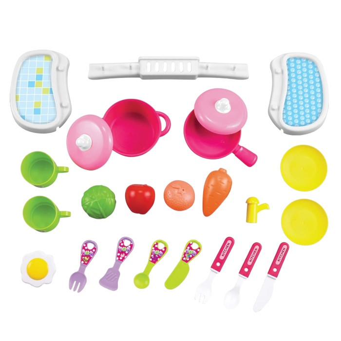 ست اسباب بازی آشپزخانه مدل اتوبوس مجموعه 26 عددی