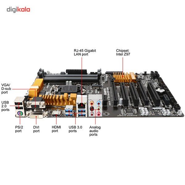 قیمت و خرید مادربرد گیگابایت مدل GA-Z97-D3H