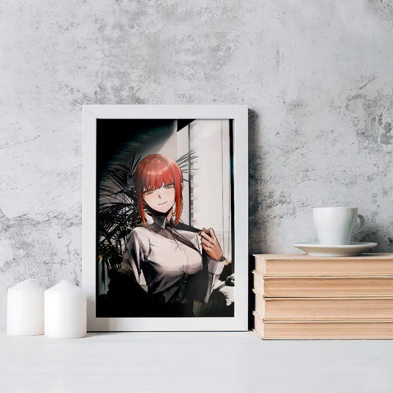 تابلو خندالو مدل ماکیما انیمه مرد اره ای کد 17908