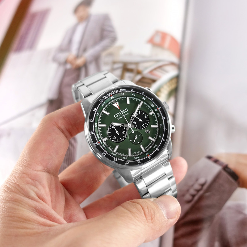 ساعت مچی عقربه‌ای مردانه کوارتز کورنوگراف سیتی زن مدل CA4500-91X