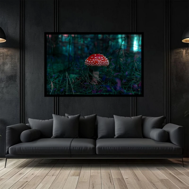تابلو بکلیت طرح منظره طبیعت و قارچ مدل B-bu5123