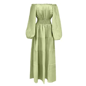 پیراهن ساحلی یقه گرد زنانه مدل مینا کد GRN.1039