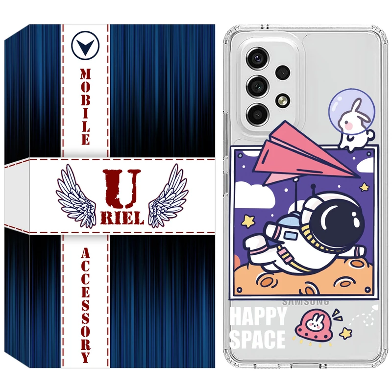کاور یوریل مدل Clear کد 22 طرح فضانورد مناسب برای گوشی موبایل سامسونگ Galaxy A33