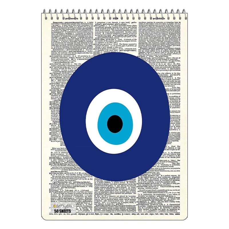 دفتر نقاشی 50 برگ سیمی کارنیکا طرح روزنامه وینتج Vintage Newspaper کد 26999