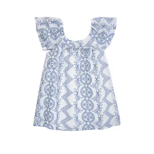 تونیک دخترانه فیورلا مدل گل دوزی 45007